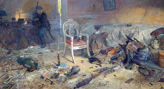 Ипатьевский дом после цареубийства. Художник Павел Рыженко