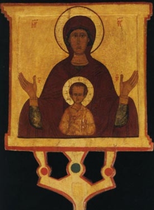 Икона Божией Матери "Знамение". Москва, XVI в.