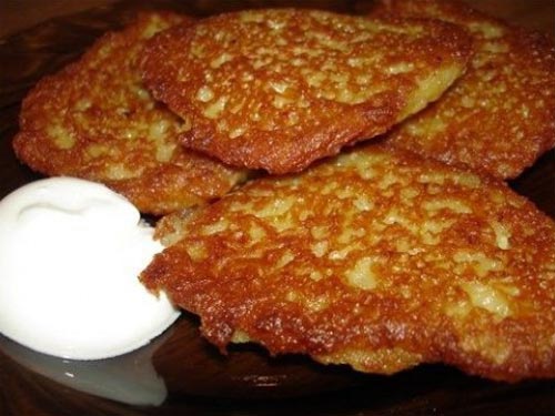 Картофельные драники. Простые. Рецепт