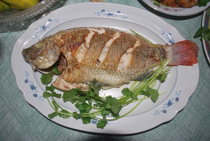 Отварная рыба