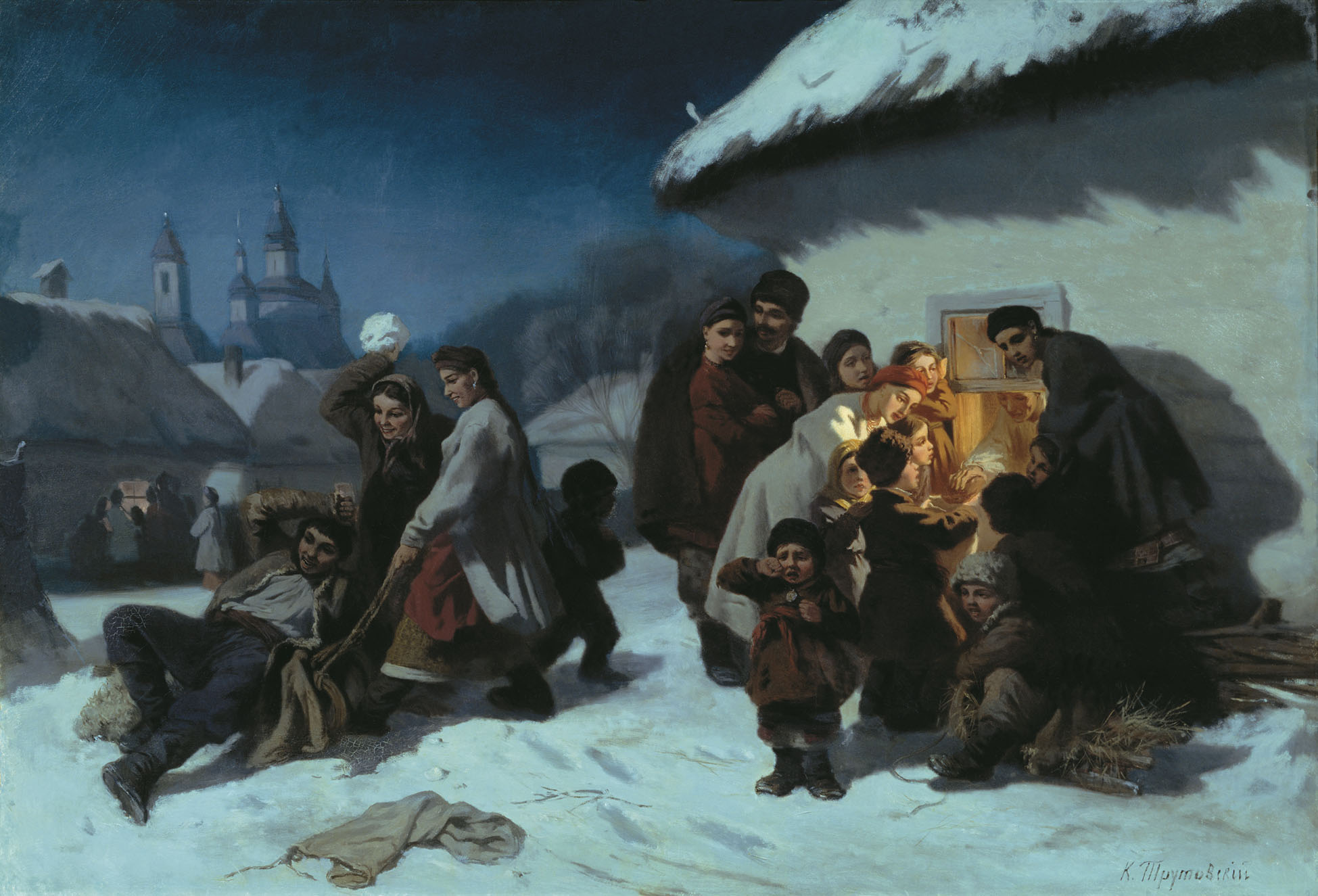 Константин Трутовский. Колядки в Малороссии