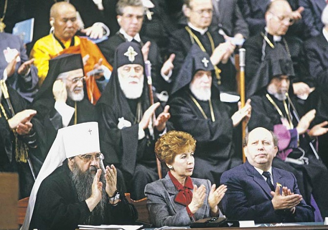Раиса Горбачева на торжественном вечере в Большом театре