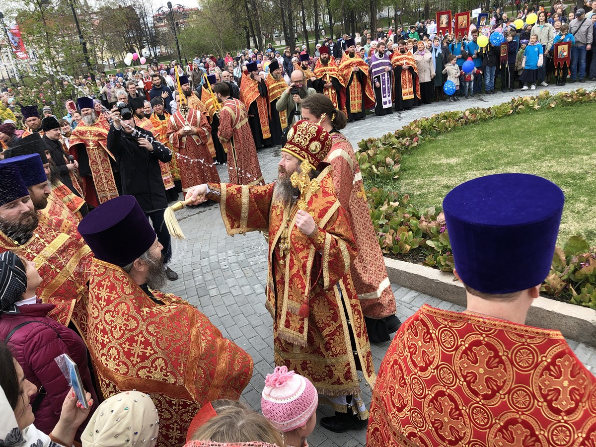 Томский крестный ход в честь святых Кирилла и Мефодия 19 мая 2019 года