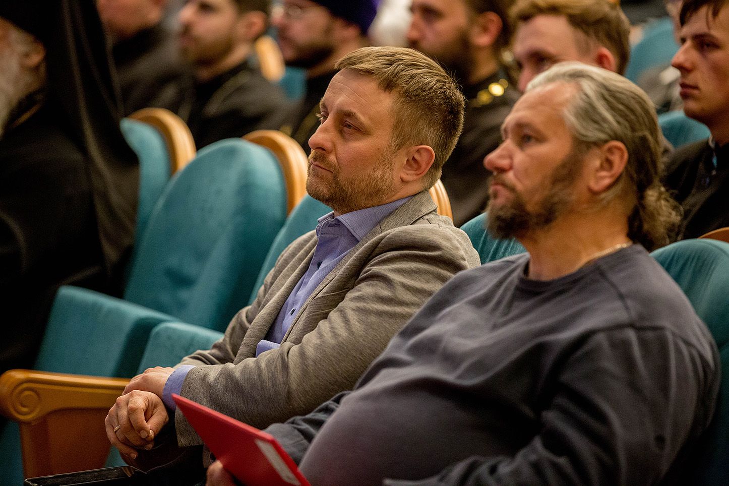 Участники пленарного заседания XXXIII Дней славянской письменности и культуры памяти святых первоучителей Кирилла и Мефодия 16 мая 2023 года в Томске