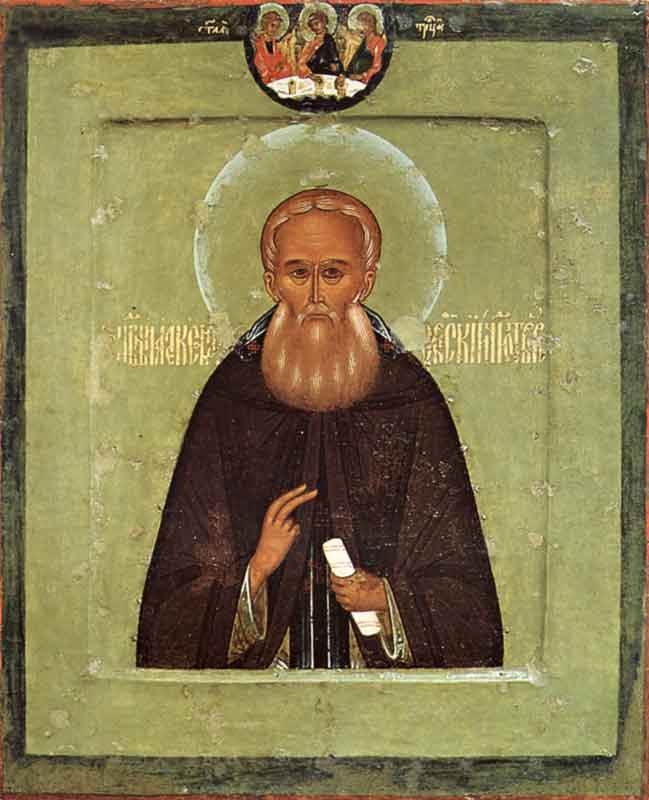 Икона святого преподобного Александра Свирского
