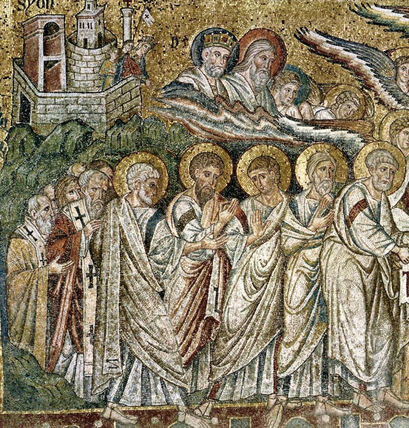 Успение Пресвятой Богородицы. Мозаика (фрагмент), 1296 год. Церковь Санта Мария Маджоре