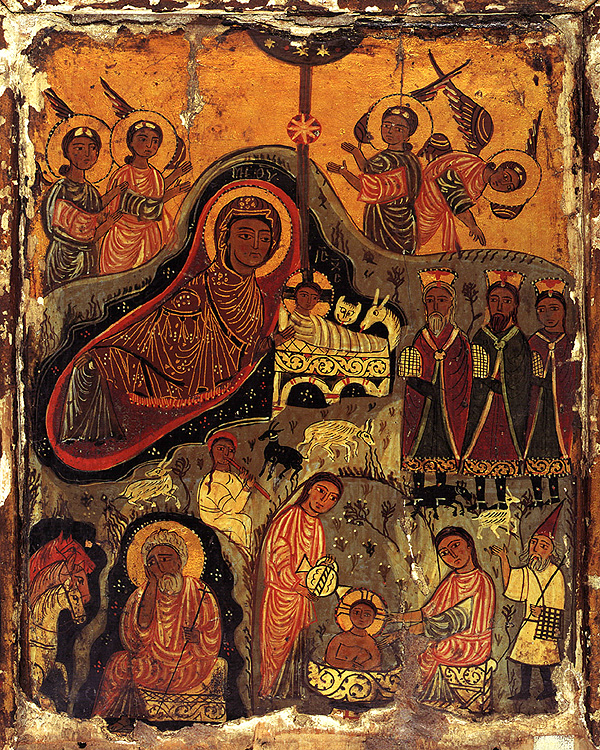 Рождество Христово. Икона - VII - IX в. Монастырь святой Екатерины, Синай