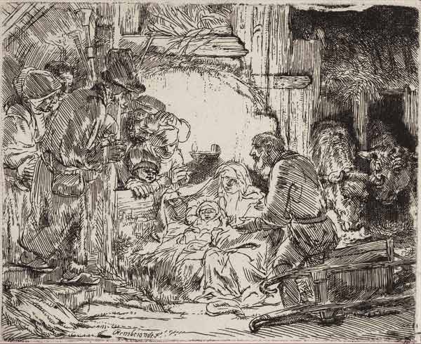 Рембрандт Харменс ван Рейн. Гравюра. 1654 г.