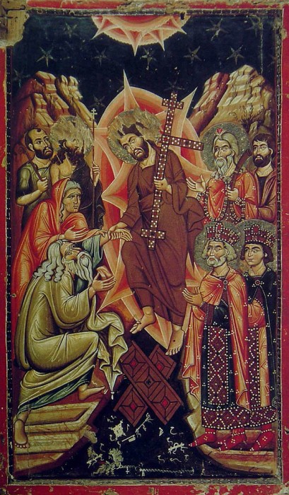 Сошествие Христа во ад. Икона, XIII в. Монастырь святой Екатерины на Синае