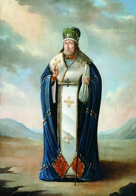 Святитель Иннокентий Кульчицкий, епископ Иркутский. Икона, XIX века (собор Знаменского монастыря в Иркутске)