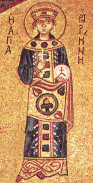 Великомученица Ирина Македонская. Мозаика. Греция (Хосиос Лукас), начало XI века