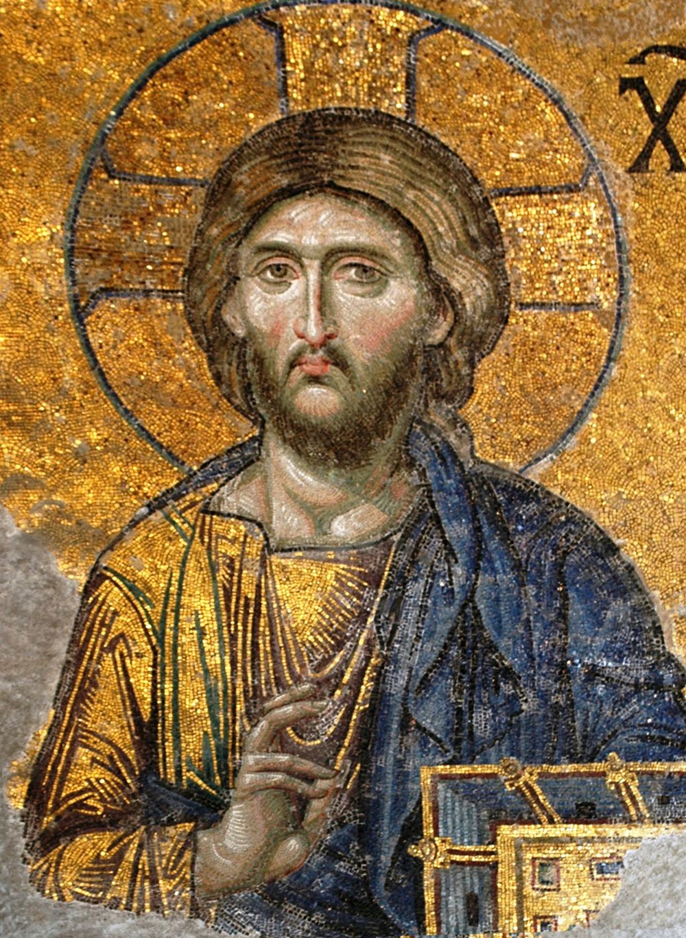Господь Вседержитель (Пантократор). Древняя византийская мозаика