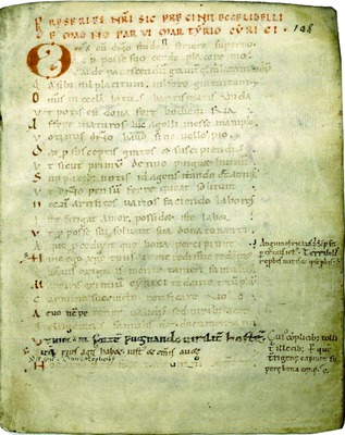 Стихотворное Мученичество Кирика и Иулитты. 1101–1200 гг. (Paris. lat. 2717. Fol. 108r)