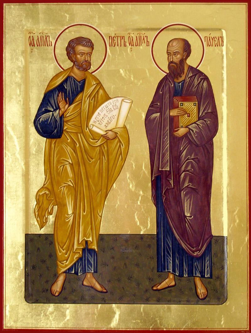 Первоверховные апостолы Петр и Павел. Икона