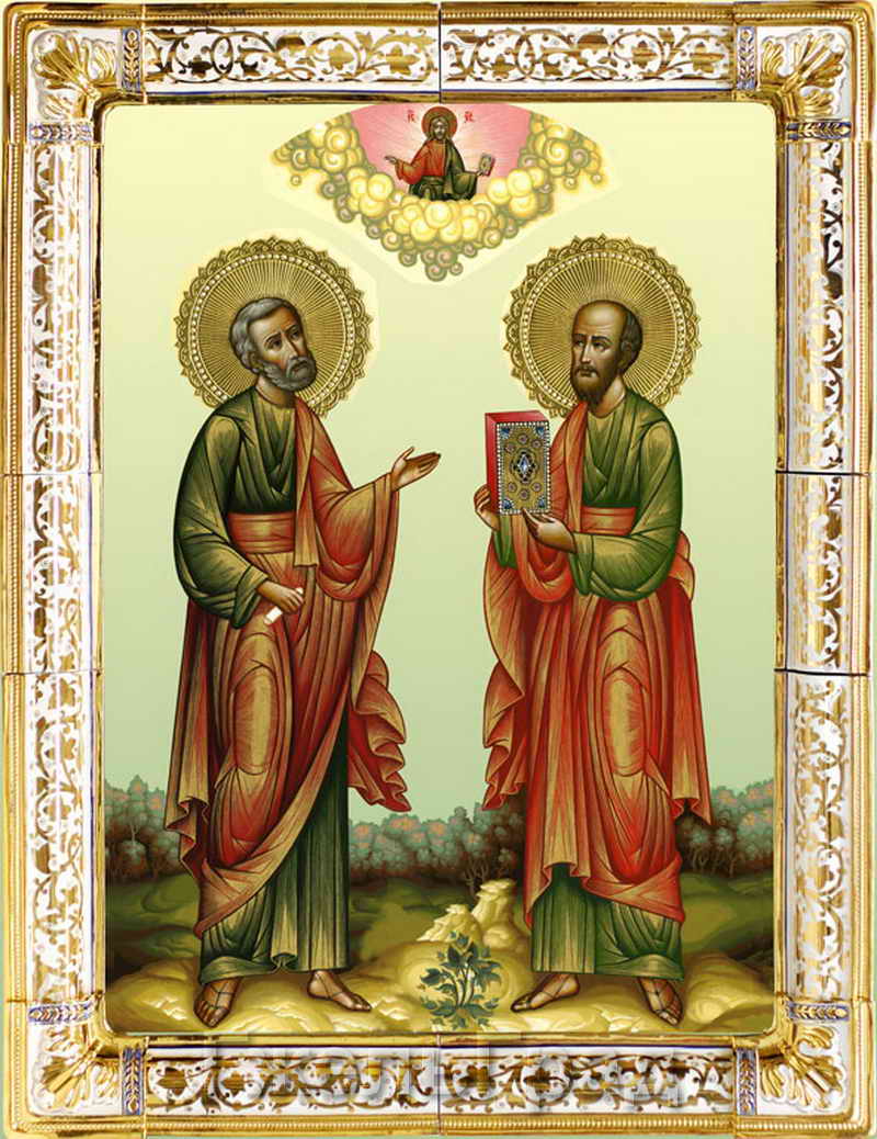 Первоверховные апостолы Петр и Павел. Икона
