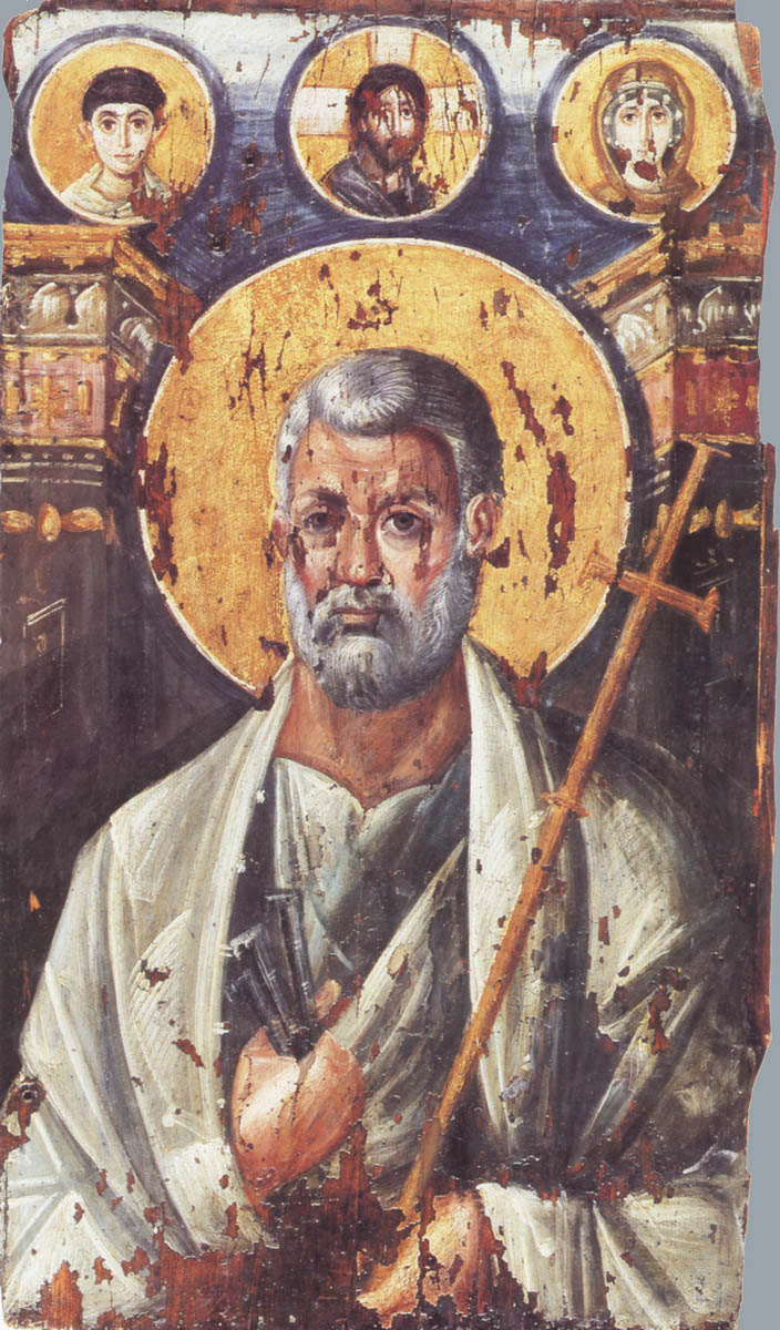 Апостол Петр. Энкаустическая икона,  2-я половина VI века. Монастырь святой Екатерины на Синае. Египет