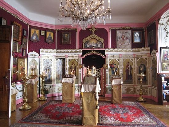 Храм преподобного Сергия Радонежского в Будапеште. Интерьер