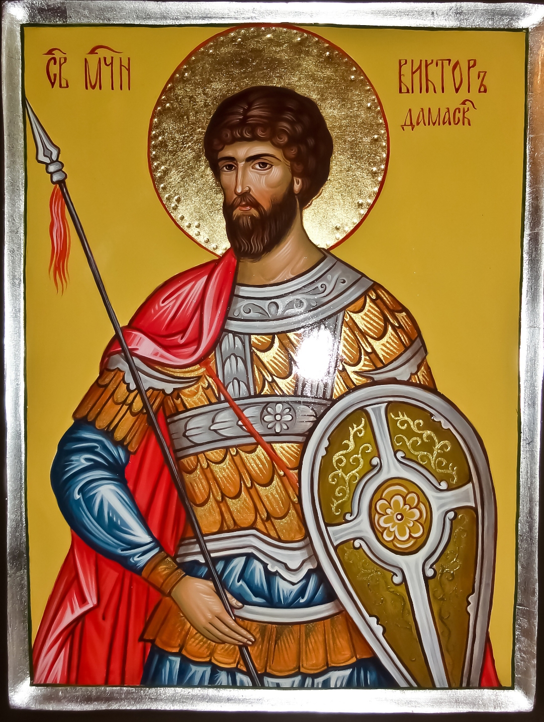 Мученик Виктор Дамасский. Икона
