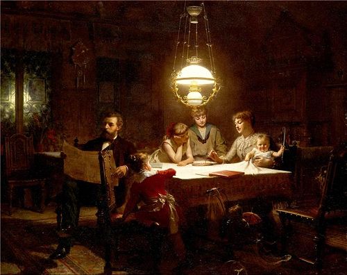 Счастливая семья. Художник Кнут Эквалл