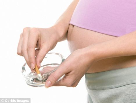 Курение беременных - причина психической неуравновешенности ребенка