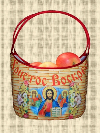 Корзинка пасхальная "ХВ-иконы"