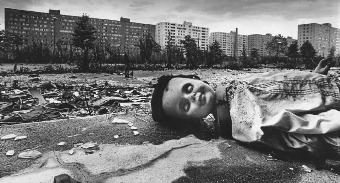 Район для нищих Pruitt Igoe  - запустение на улицах