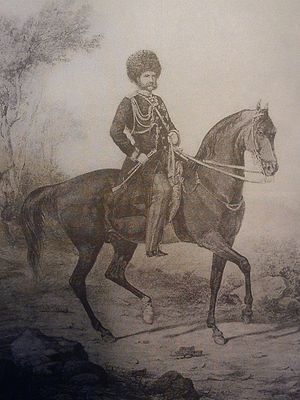 Князь А. И. Барятинский во главе русских войск на Кавказе