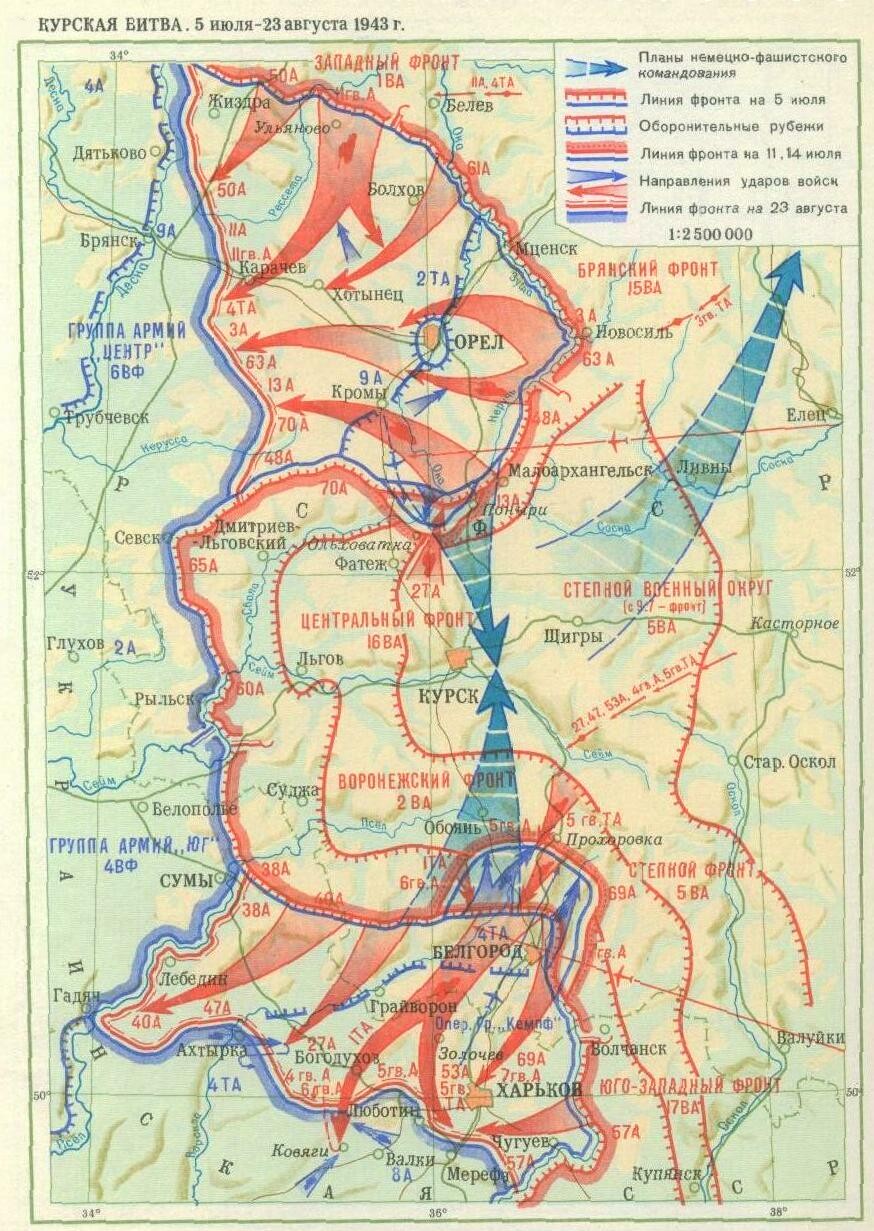 Курская битва (карта)