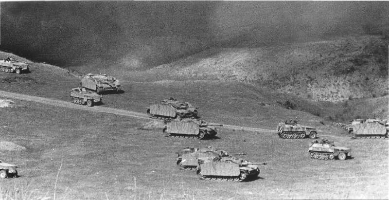 Курская битва. Наступление немецких танков