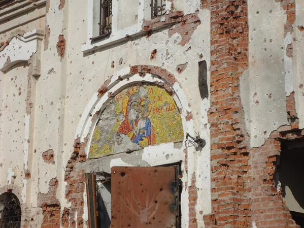 Монастырский храм в пригороде Донецка