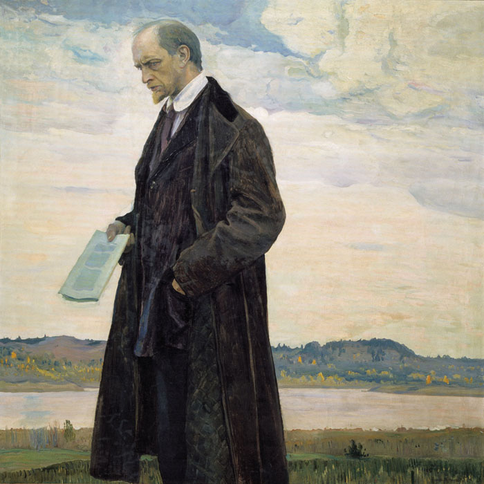 Мыслитель. Портрет философа И.А. Ильина (1921-1922) - Михаил Нестеров
