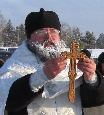 Иерей Павел Васюков, настоятель храма пророка Илии, с. Кандинка и свт. Иннокентия Иркутского, с. Калтай