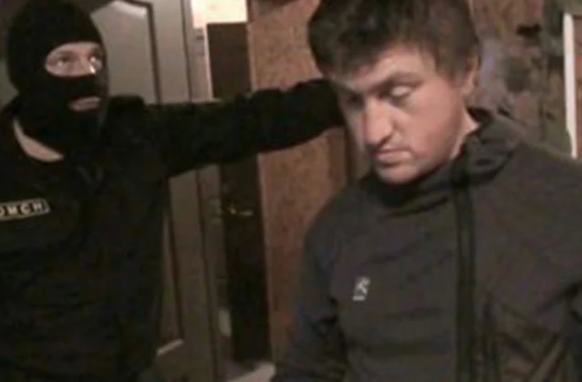Константин Руднев во время обыска