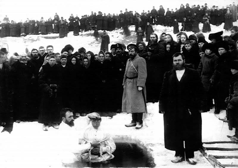 Баптистское "крещение", г. Минусинск. Фото, 1907 год