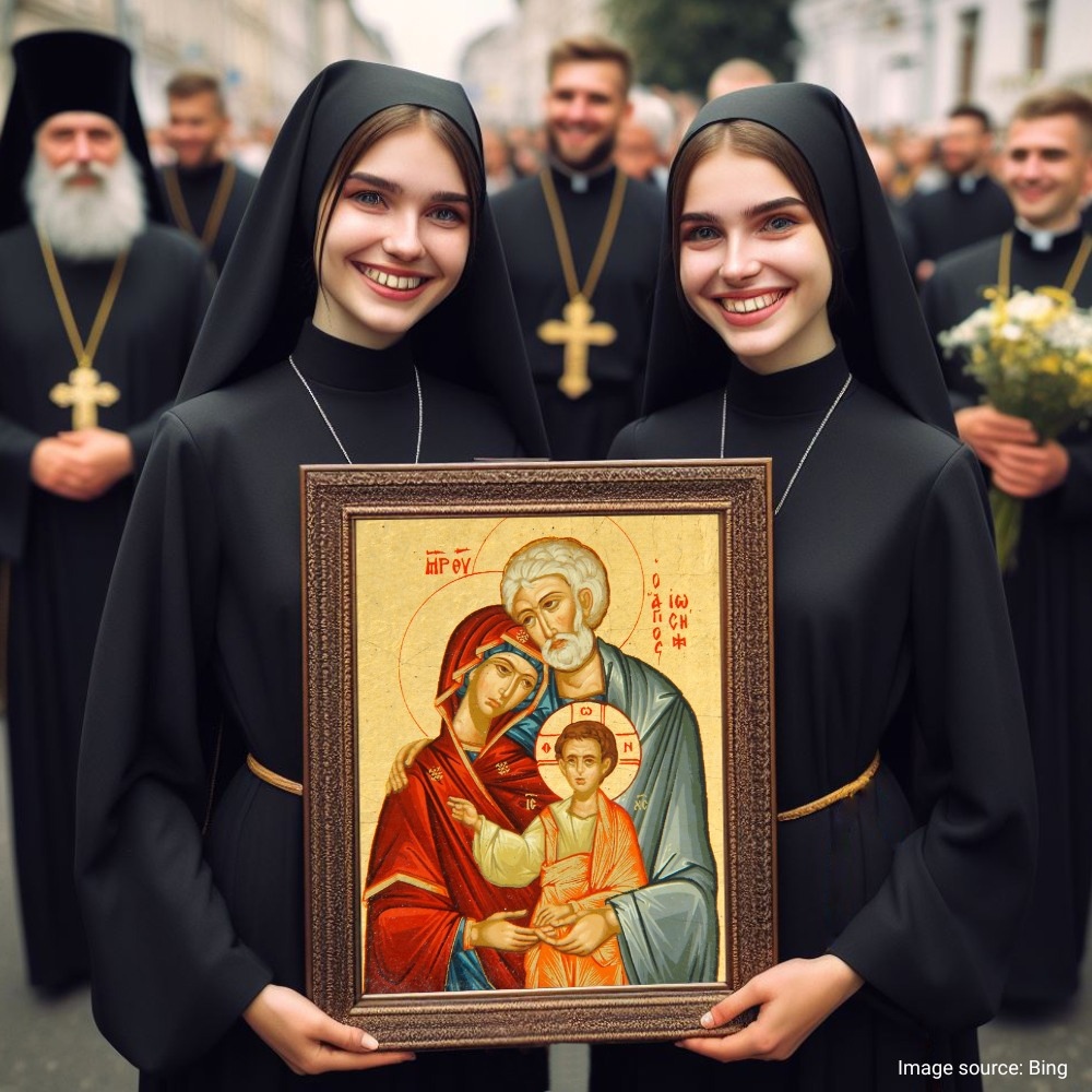 Ага... Сексуальные монахини, метросексуалы священники и монахи с огромными "пудовыми" крестами на груди. Чем думают некоторые русские женщины, когда это лайкуют