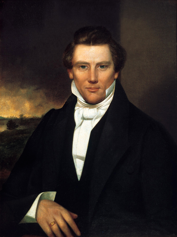 Мормонский лжепророк Джозеф Смит. Картина неизвестного художника, 1842 год. на фантазиях и лжи этого человека была создана целая религия...