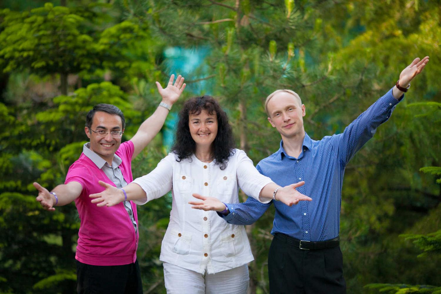 Гуру "Психологии 3000": Таргакова Марина, Аваков Сергей, Олег Гадецкий (слева направо)