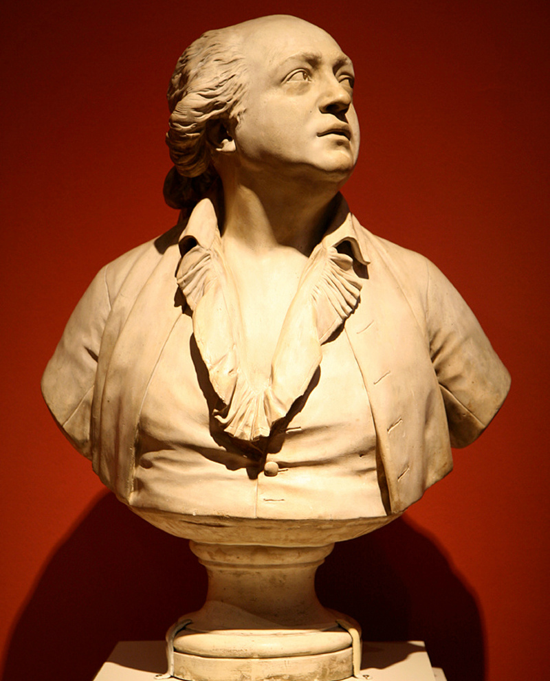 Граф Алессандро Калиостро. Бюст работы Гудона, 1786 год.