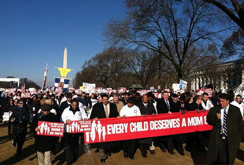 Демонстрации в поддержку семьи March for Marriage. Вашингтон. 26 марта 2013 года